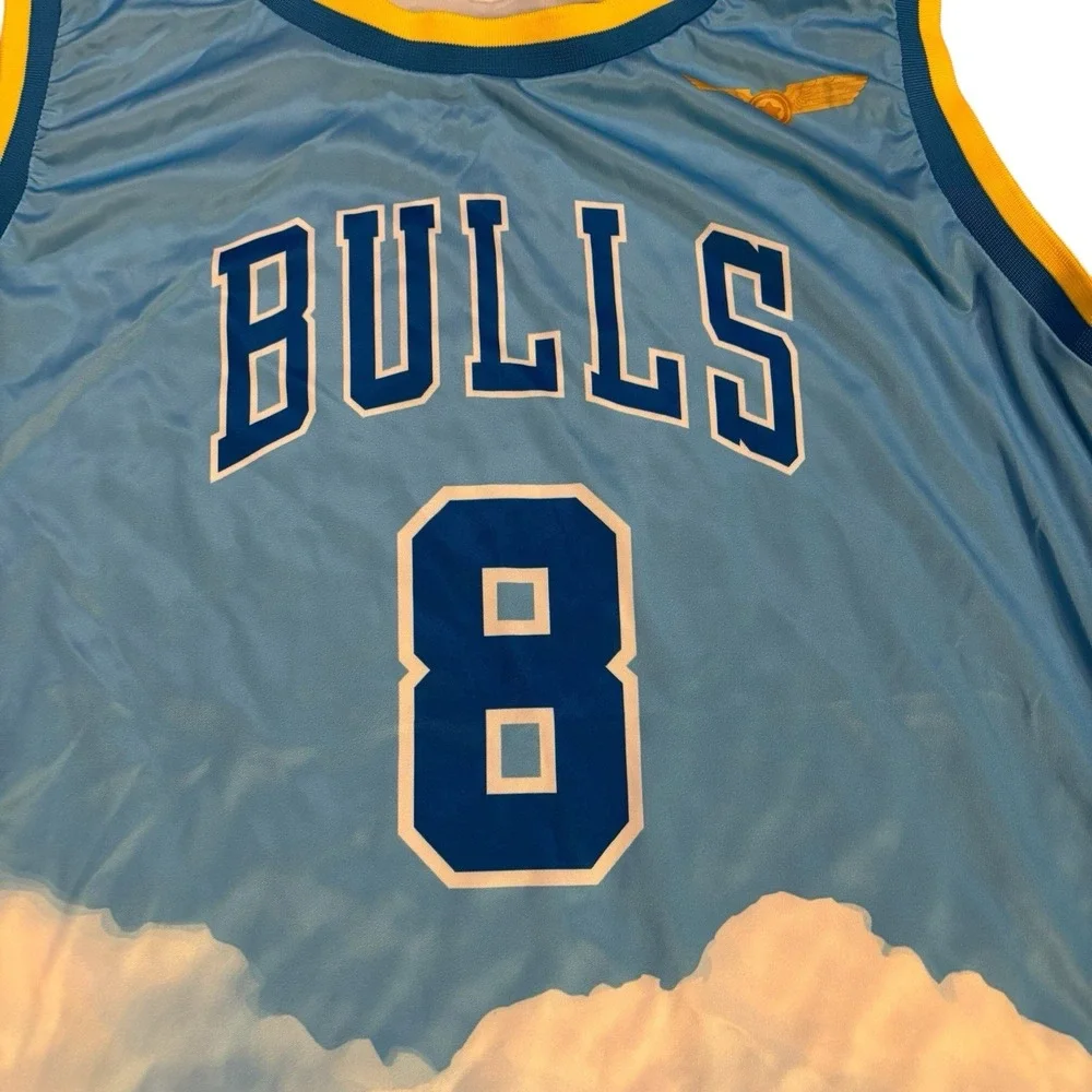 Chicago Bulls SGA Jersey All Over Sky Print Zach LaVine‎ NBC Chicago Mens Large - Picture 3 of 10